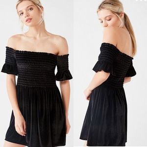 Urban Outfitters Black Velvet Dress